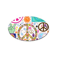 Peace Collage Sticker (oval) by StuffOrSomething