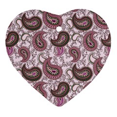 Paisley In Pink Heart Ornament by StuffOrSomething