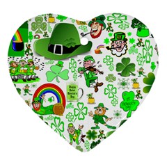 St Patrick s Day Collage Heart Ornament by StuffOrSomething