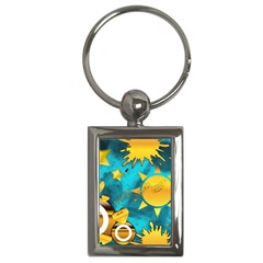 Musical Peace Key Chain (rectangle) by StuffOrSomething