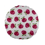 Pink Roses in Rows 15  Premium Round Cushion  Back