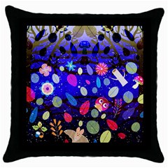 Magic Glade Black Throw Pillow Case by Contest1848470