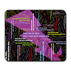 Pain Pain Go Away Large Mouse Pad (rectangle) by FunWithFibro