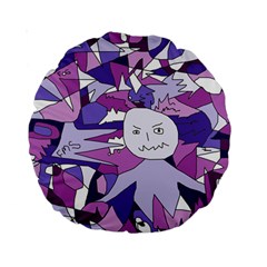 Fms Confusion 15  Premium Round Cushion  by FunWithFibro