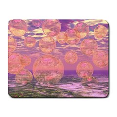 Glorious Skies, Abstract Pink And Yellow Dream Small Mouse Pad (rectangle) by DianeClancy