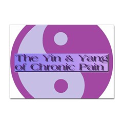 Yin & Yang Of Chronic Pain A4 Sticker 10 Pack by FunWithFibro