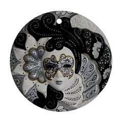 Venetian Mask Round Ornament by StuffOrSomething