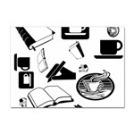 Books And Coffee A4 Sticker 100 Pack Front