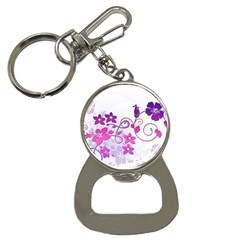 Floral Garden Bottle Opener Key Chain by Colorfulart23
