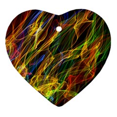 Abstract Smoke Heart Ornament (two Sides) by StuffOrSomething