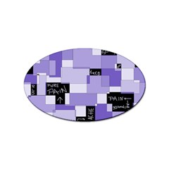 Purple Pain Modular Sticker (oval) by FunWithFibro