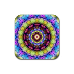 Rainbow Glass Drink Coaster (square) by Zandiepants