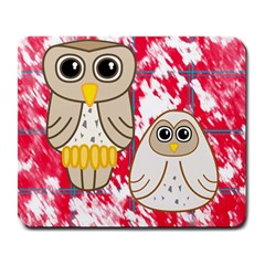Two Owls Large Mouse Pad (rectangle) by uniquedesignsbycassie