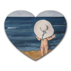 Mom s White Hat Mouse Pad (heart) by TonyaButcher