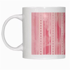 Pink Grunge White Coffee Mug by StuffOrSomething