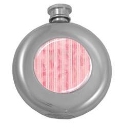 Pink Grunge Hip Flask (round) by StuffOrSomething