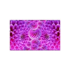 Purple Dahlias Sticker 10 Pack (rectangle) by FunWithFibro