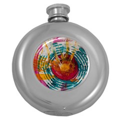 Art Therapy Hip Flask (round) by StuffOrSomething