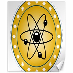 Atom Symbol Canvas 11  X 14  (unframed) by StuffOrSomething