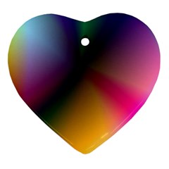 Prism Rainbow Heart Ornament (two Sides) by StuffOrSomething