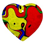 Abstract Heart Ornament Front