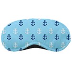 Anchors In Blue And White Sleeping Mask Front