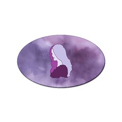 Profile Of Pain Sticker (oval) by FunWithFibro