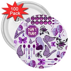Fms Mash Up 3  Button (100 Pack) by FunWithFibro