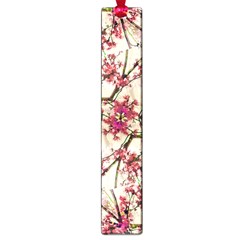 Red Deco Geometric Nature Collage Floral Motif Large Bookmark by dflcprints