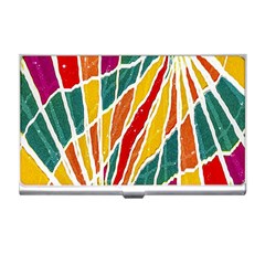 Multicolored Vibrations Business Card Holder by dflcprints