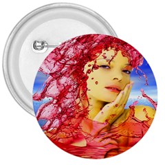 Tears Of Blood 3  Button by icarusismartdesigns