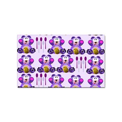 Fms Honey Bear With Spoons Sticker 10 Pack (rectangle) by FunWithFibro