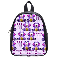 Fms Honey Bear With Spoons School Bag (small) by FunWithFibro