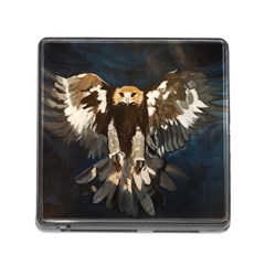 Golden Eagle Memory Card Reader With Storage (square) by JUNEIPER07