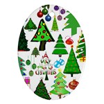 Oh Christmas Tree Oval Ornament (Two Sides) Front