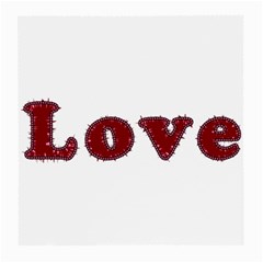 Love Typography Text Word Glasses Cloth (medium) by dflcprints
