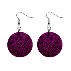 Pink Leopard  Mini Button Earrings by OCDesignss