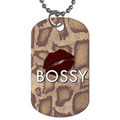 Bossy Snake Texture  Dog Tag (two-sided)  by OCDesignss