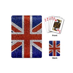 England Flag Grunge Style Print Playing Cards (mini) by dflcprints