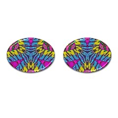 Crazy Zebra Print  Cufflinks (oval) by OCDesignss