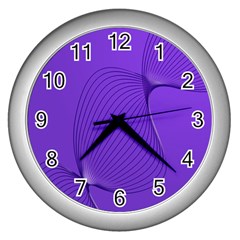 Twisted Purple Pain Signals Wall Clock (silver) by FunWithFibro
