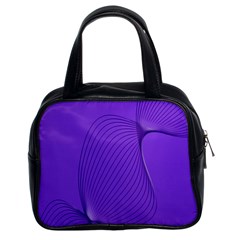 Twisted Purple Pain Signals Classic Handbag (two Sides) by FunWithFibro