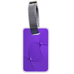 Twisted Purple Pain Signals Luggage Tag (two Sides) by FunWithFibro