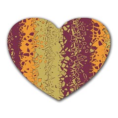 Scattered Pieces Heart Mousepad by LalyLauraFLM