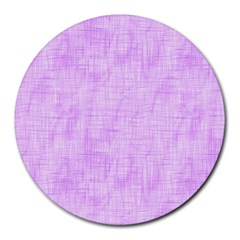 Hidden Pain In Purple 8  Mouse Pad (round) by FunWithFibro