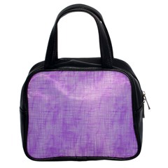 Hidden Pain In Purple Classic Handbag (two Sides) by FunWithFibro