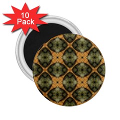 Faux Animal Print Pattern 2 25  Button Magnet (10 Pack) by GardenOfOphir