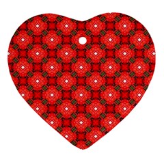 Cute Pretty Elegant Pattern Heart Ornament by GardenOfOphir