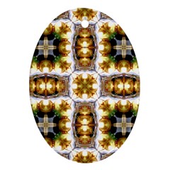 Cute Pretty Elegant Pattern Oval Ornament by GardenOfOphir