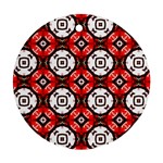 Cute Pretty Elegant Pattern Round Ornament (Two Sides) Front